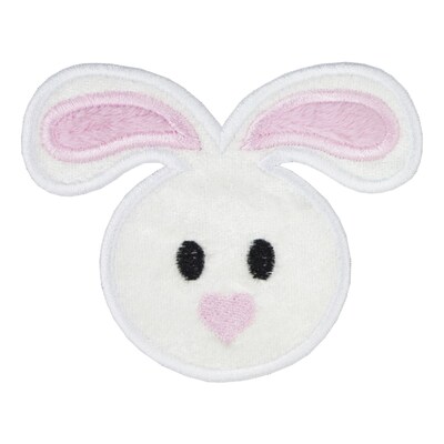 Bunny Love Sew or Iron on Embroidered Patch - image1